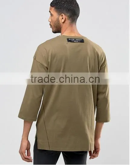 2016 fashion men tee t shirt men embroidery technique custom t-shirt