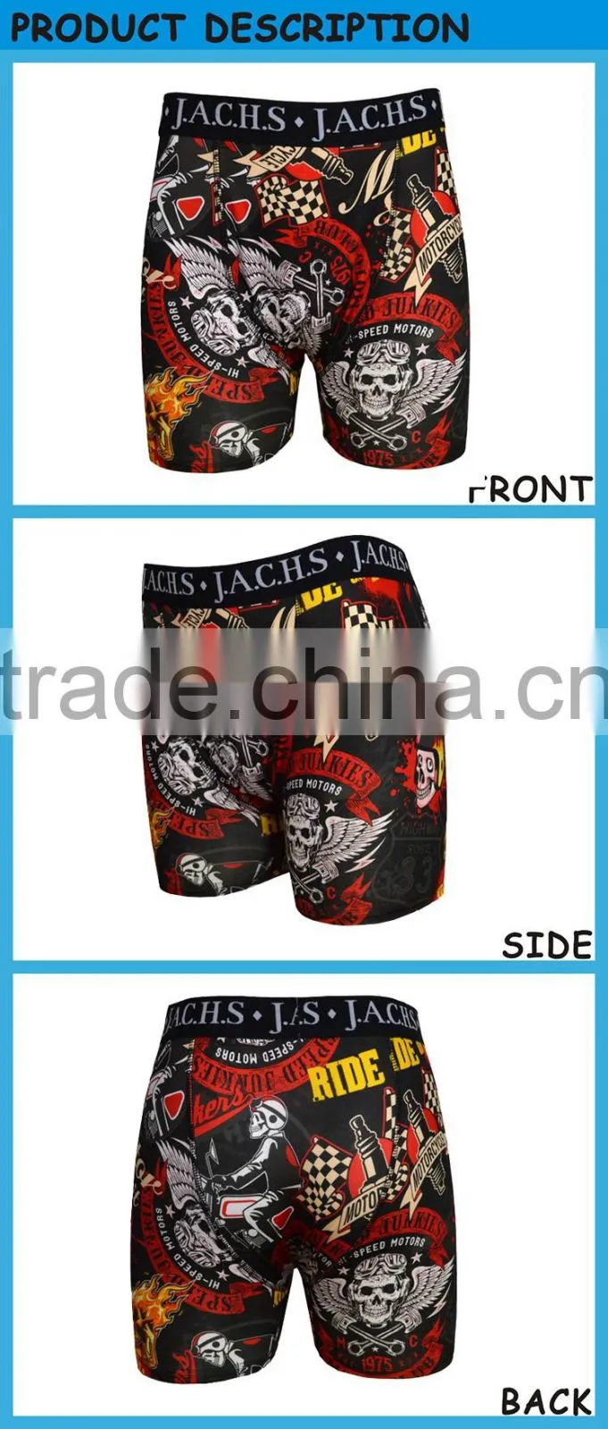 Wholesale Cheap Printed Boxer Shorts For Male Basic Style