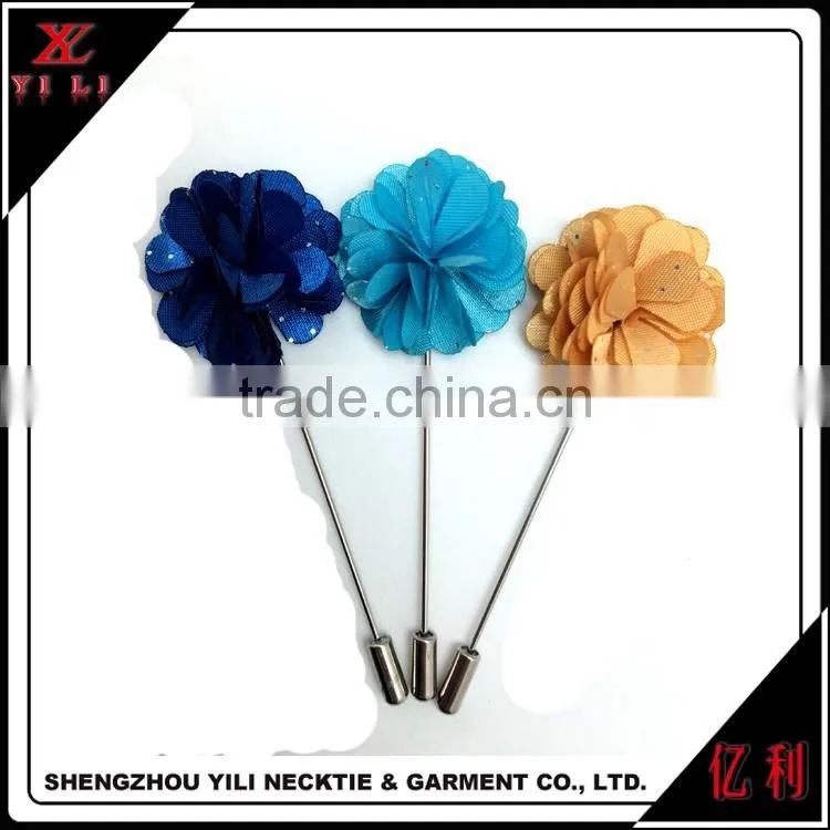 Flower Men Suit Lapel Pin For Wedding Prom Party Groomsman Brooches