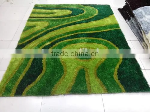 plush shaggy carpet door mat 100% polyester shaggy plain carpet