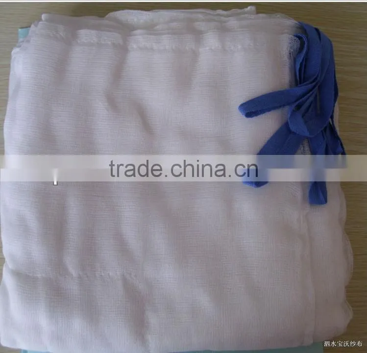 Super-absorbent surgical lap sponges with CE,ISO,FDA