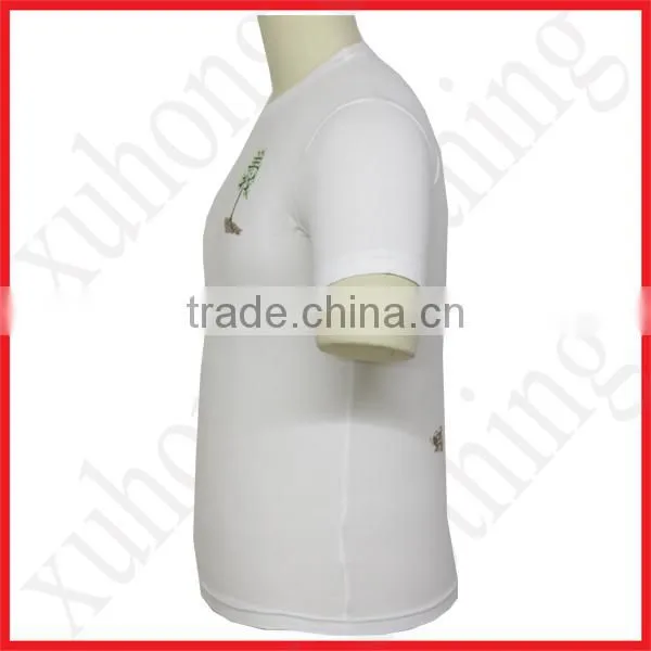 tshirts with logo rubber printing ring spun cotton