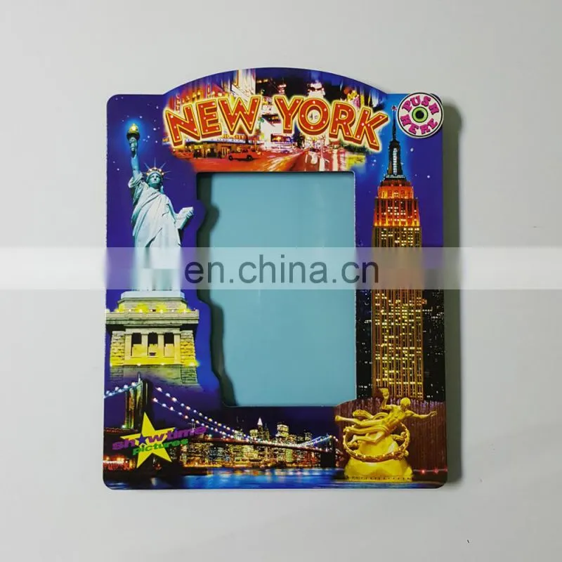 Custom fashion decorative led night lights up 3d a4 picture photo frame
