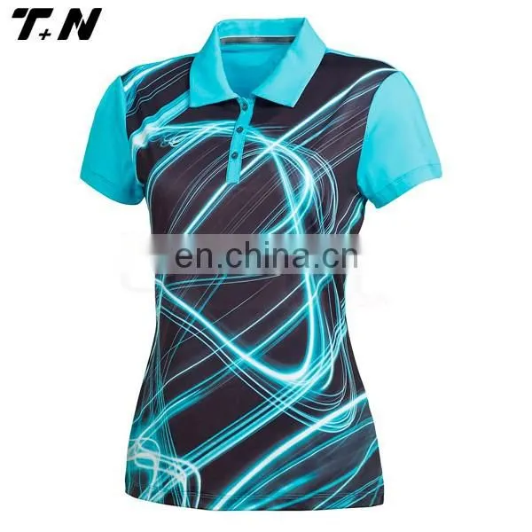 2016 custom women dri fit golf polo shirts golf team jersey