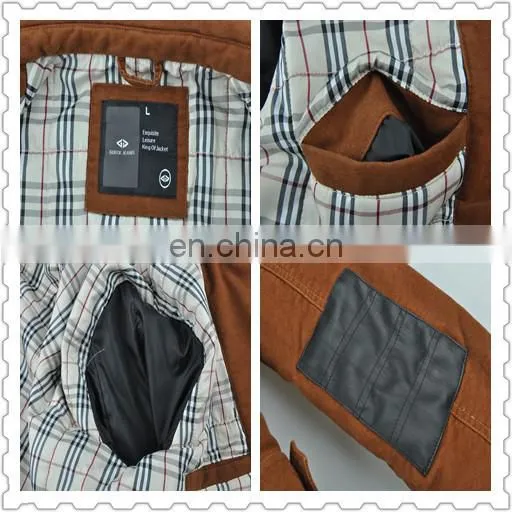 2015 lastest fashion handsome spring men leather trench coat