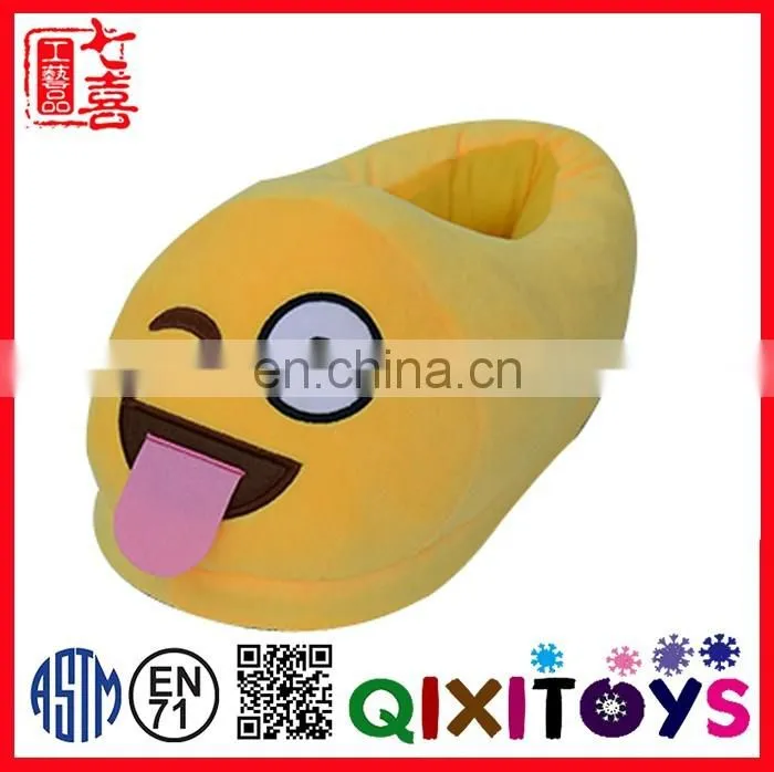 Plush chicken slippers/plush baby animals shoes emoji stuffed indoor shoes