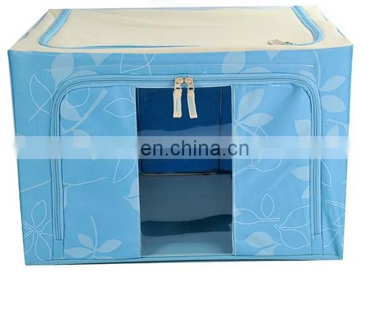 Foldable Oxford Fabric 600D Waterproof Sundries Organizer Double Zipper Visual Storage Box Plus Size