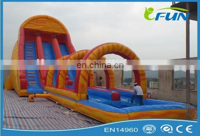 cheap price inflatable slip n slide inflatable double lane slip slide custom slip n slide inflatable
