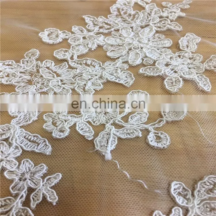 NYLON MESH WITH EMBROIDER FABRIC FOR ONE PIECE DRESS