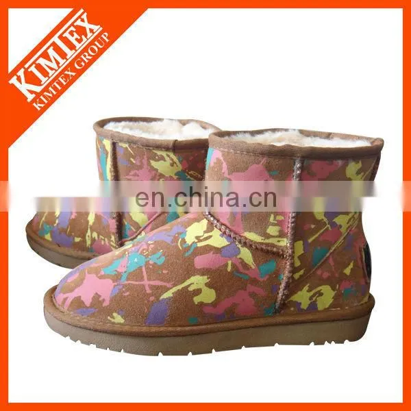 full print pattern snow boots for winter