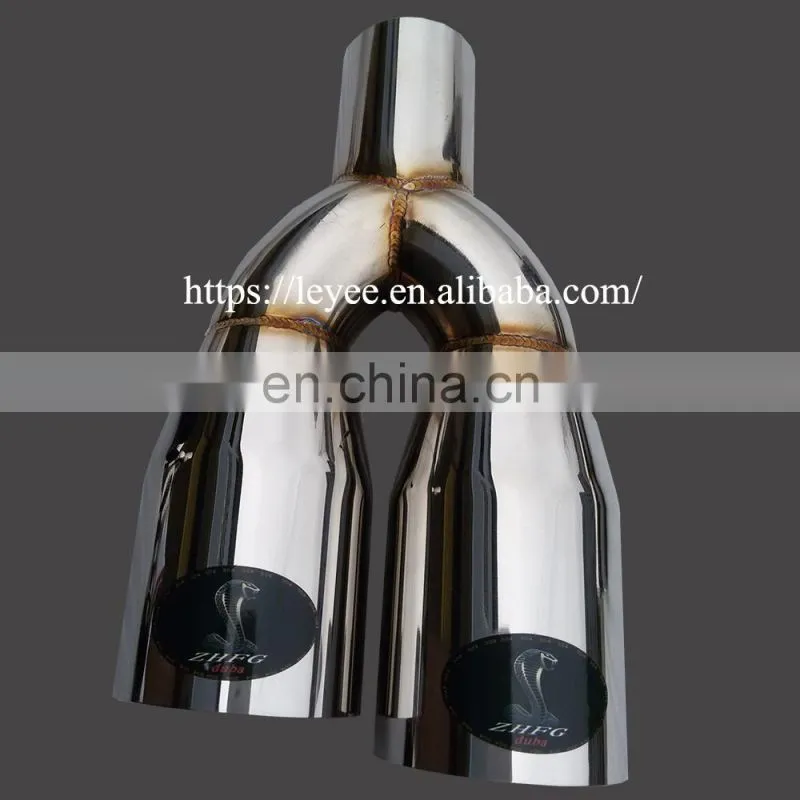 Stainless Steel Brushed Finish Dual Exhaust Tips