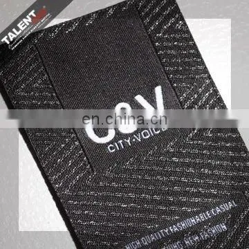 custom brand name logo clothing woven label for garment