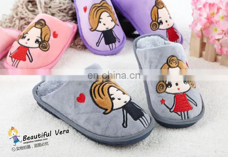 Wholesale Cute Cheap Cotton Slipper for Boys and Girls
