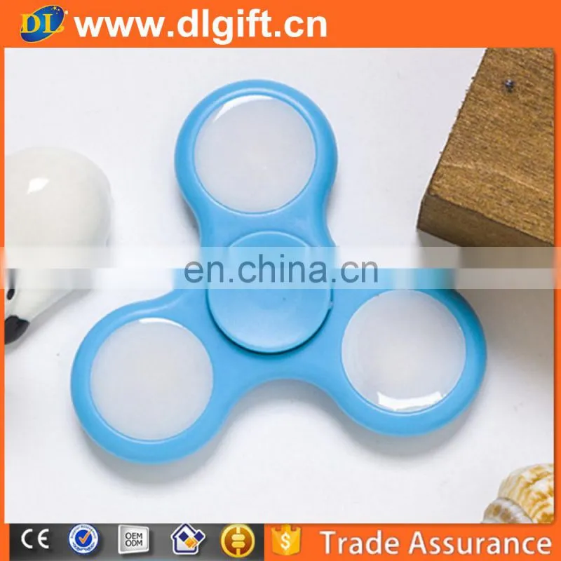 Led Light EDC Finger Toy Fidget Spinner Fingertip Gyroscope For Kid Adult