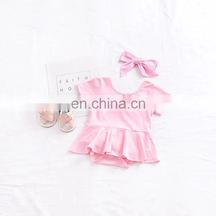 New Fashion Infants & Toddler Clothes Summer Baby Cotton Princess Girls Dress Romper