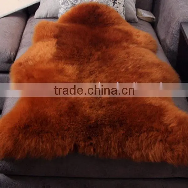 2016 100% New Arrival Home Furnishing Dyed Sheepskin Rug