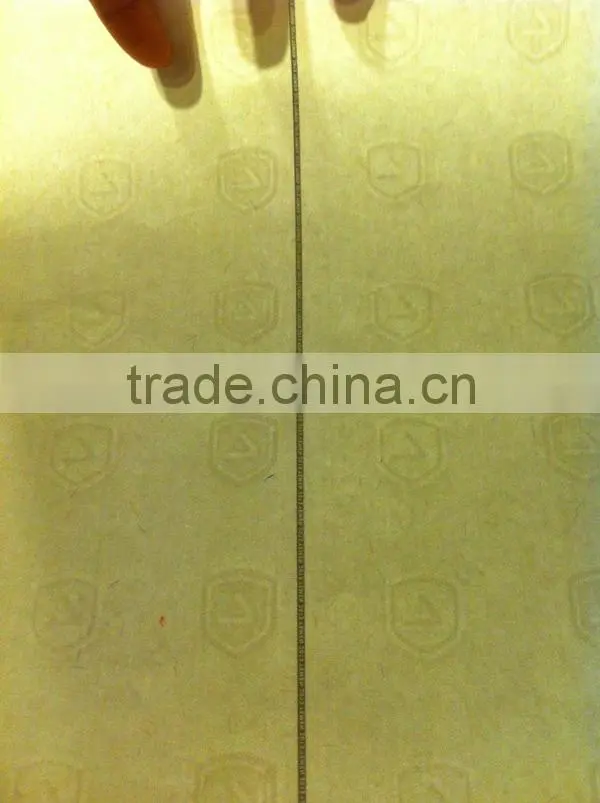 2015 Watermark and fiber paper security printing
