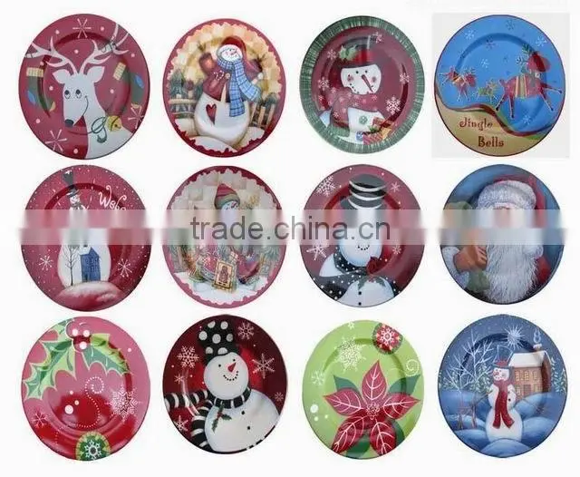 10.5inch Christmas porcelain wall decorative plates