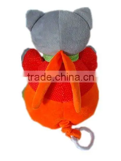 cute plush cat toy for baby