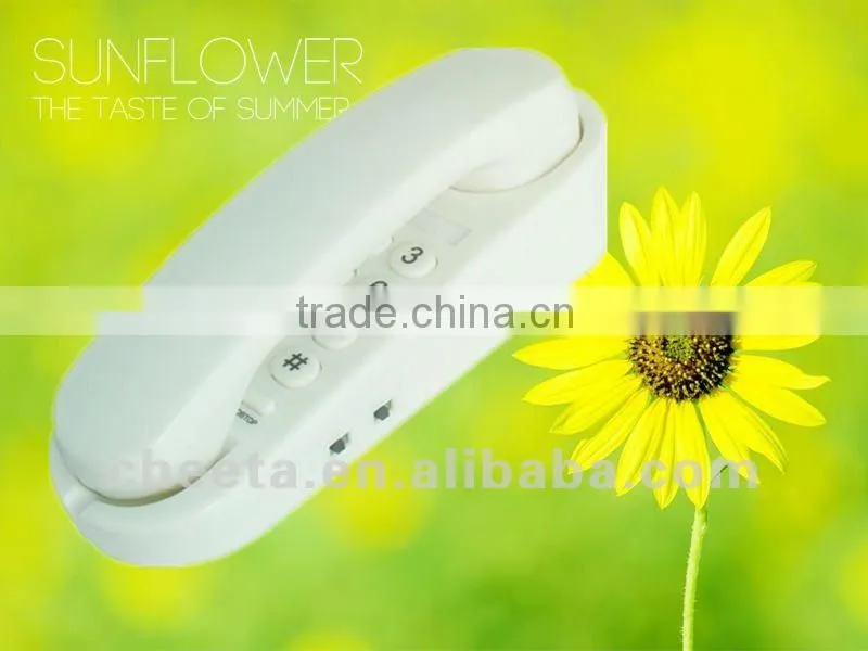 fancy corded decorative slim telephone for hotel bathroom