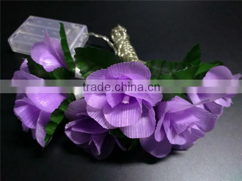 led optical fiber flower battery lights for christmas ,party decorate