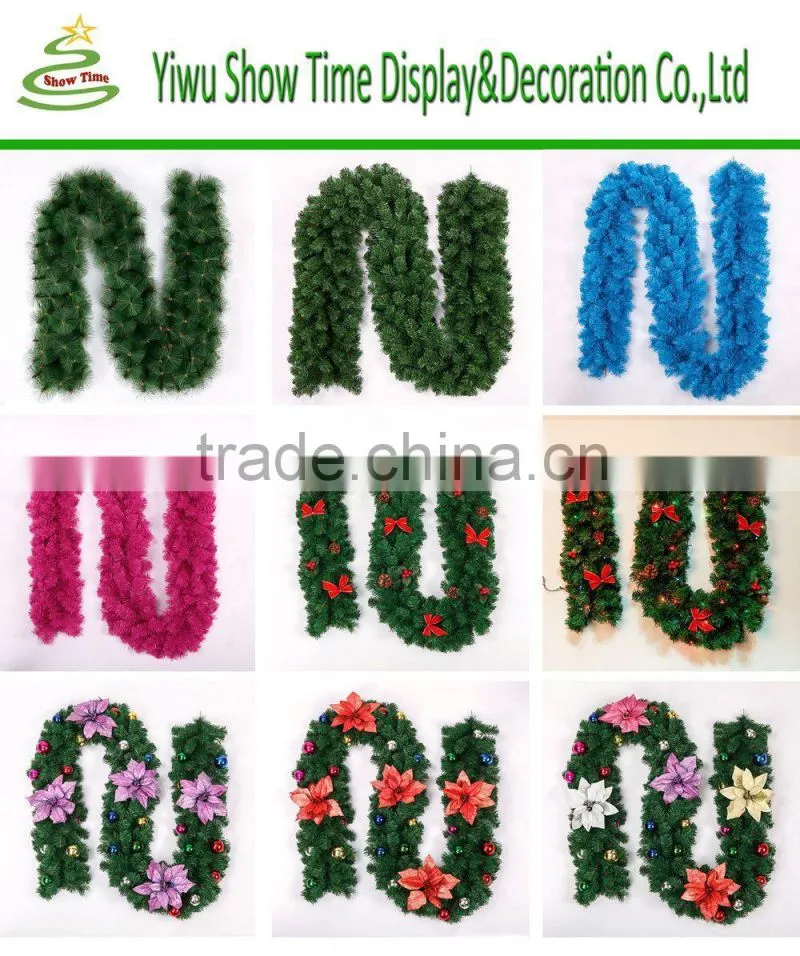 High quality 180cm natural look pvc christmas swag