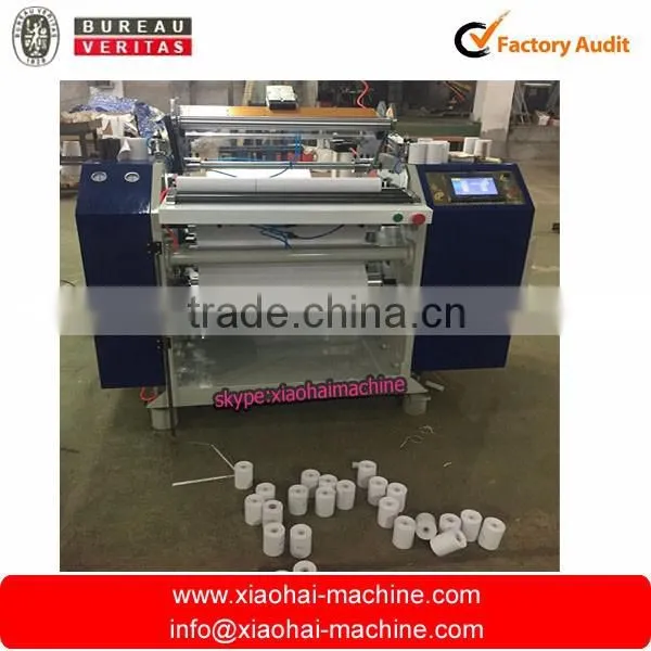 Coreless Thermal FAX ATM POS Medical Replort Paper Roll Slitting Rewinding Machine