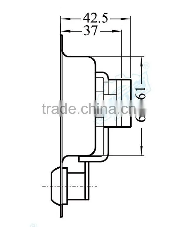 03107-1 Toolbox Handle Latch W/O Key Cylinder
