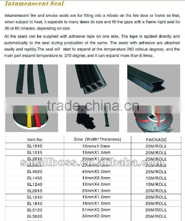 intumescent fire smoke seal