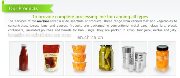 Factory Genyond fruit pineapple tomato peach canning sealing machine canned fruits processing plant production line price