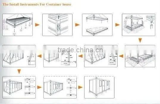 new design shipping container house foldable container homes/foldable container house/light steel structure foldable house