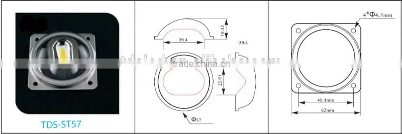 20W 30W 40W 50W 60W 100W Led street light lens cover with gasket
