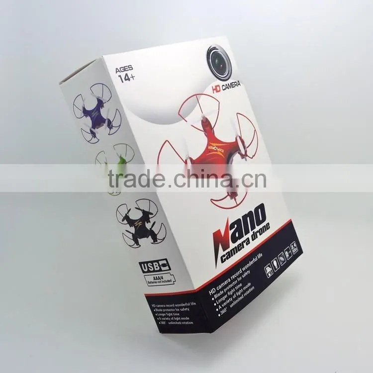 2016 new products mini quadcopter RC toys nano drone with hd camera
