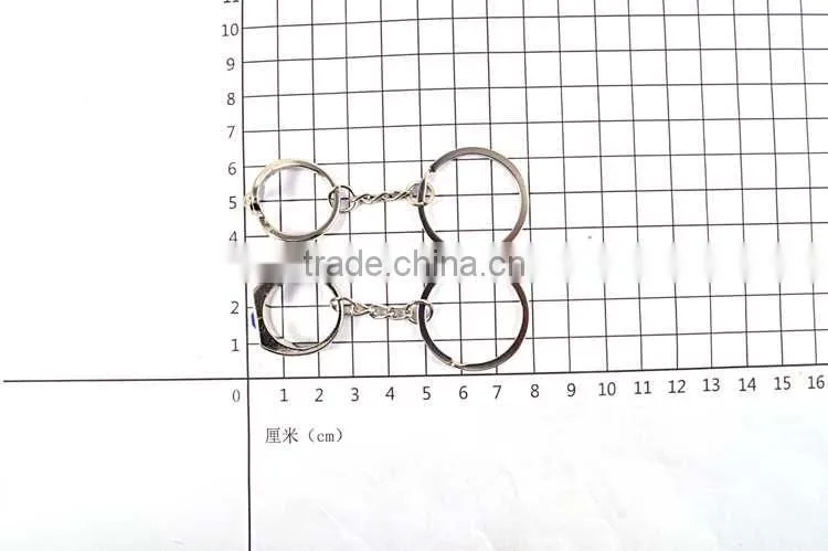 2016 Hot selling ring shape couple alloy keychain