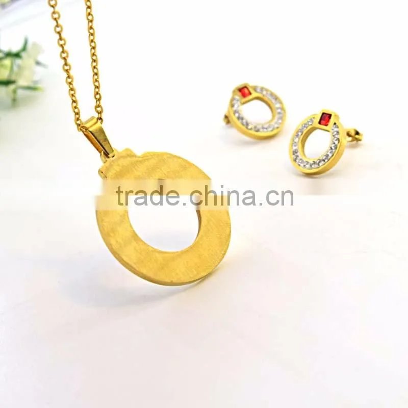 New round earring designs circle pendant fashionable jewelry