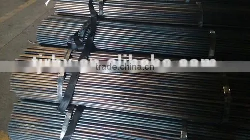 Welded black round steel pipe price
