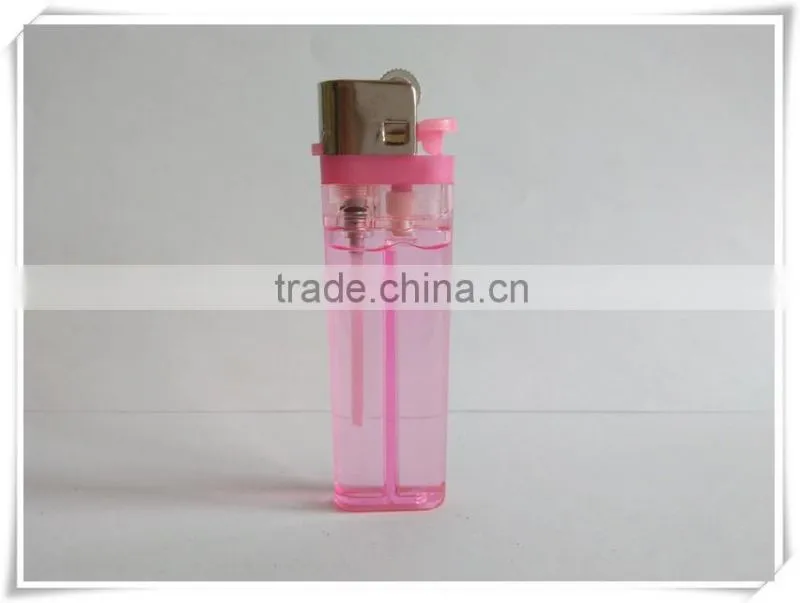 Cheapest classic plastic lighter transparent flint lighter FH-003 with butane gas