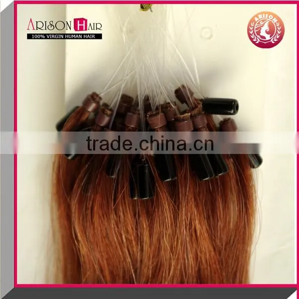cheap peruvian hair extension micro ring hair keratin human remy hair extension