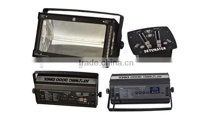 DMX512 3000w strobe stage light, stage feet light 3000w strobe light, 3000w strobe light for events
