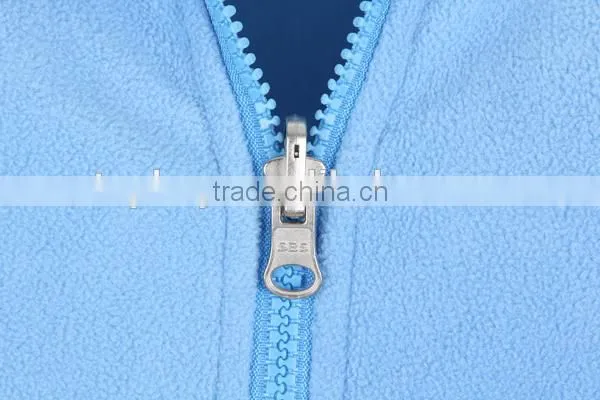 Boy's low price blue stock polar fleece jacket with high quality