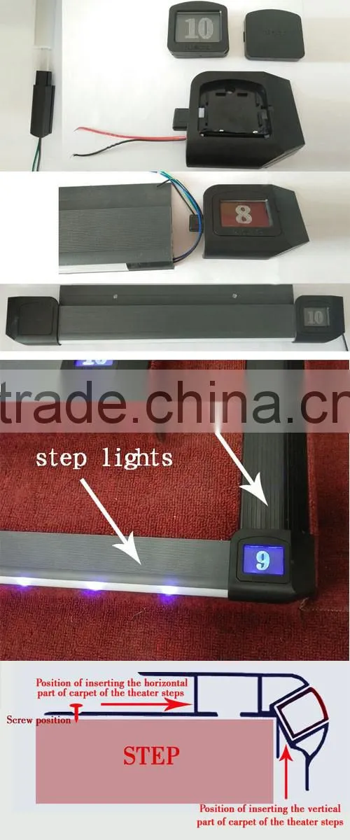 Waterproof step light 12V dust protection