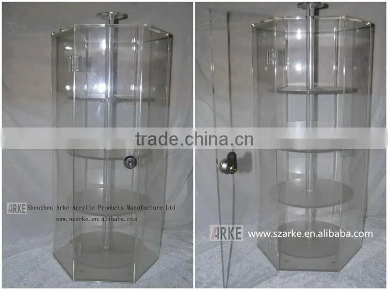 custom rotating acrylic jewelry display case ,acrylic display case rotating wholesale