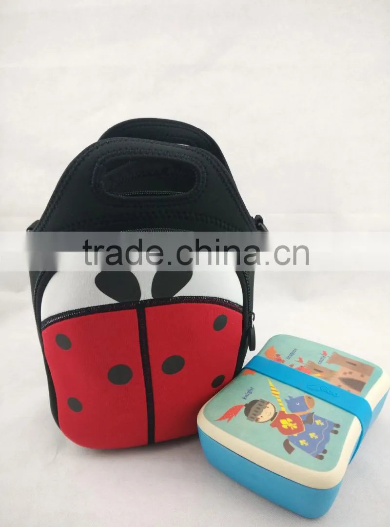 Bamboo fiber biodegradable and eco BPA free children Kids lunch box