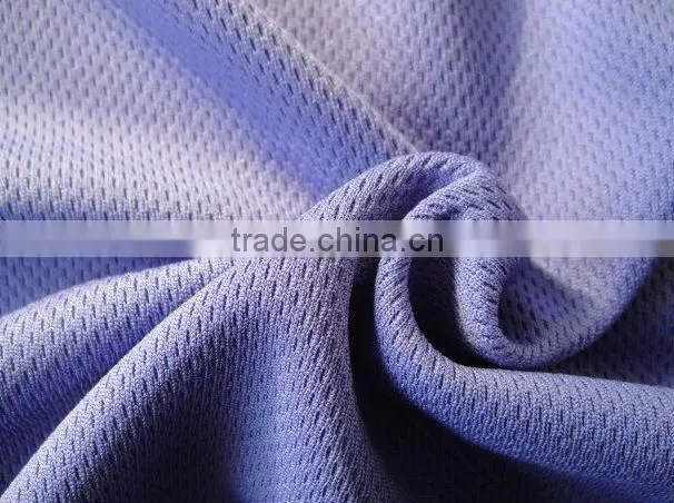 160gsm 100% DTY Polyester Birdseye Knit Fabric