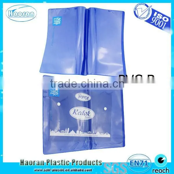 Clear plastic envelop button bag