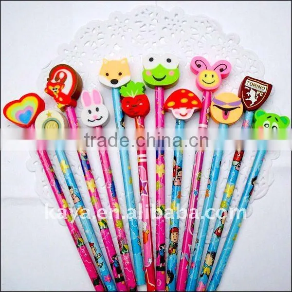 Chic plastic custom pencil topper for children's gifts