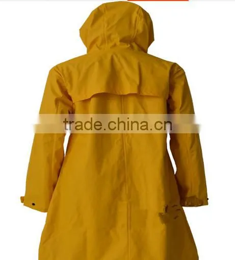 women fashion PU raincoat high quality