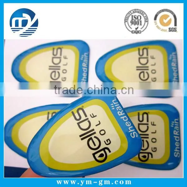 high quality 3D self adhesive transperent dome sticker