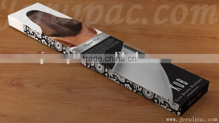 Customized wholesale small cheapest cardboard paper box PVC window with handle