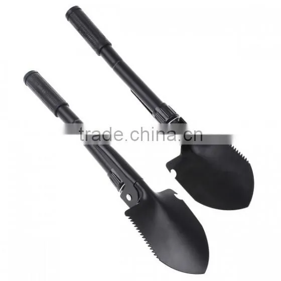 Camping portable multifunction folding shovel with bottle opener